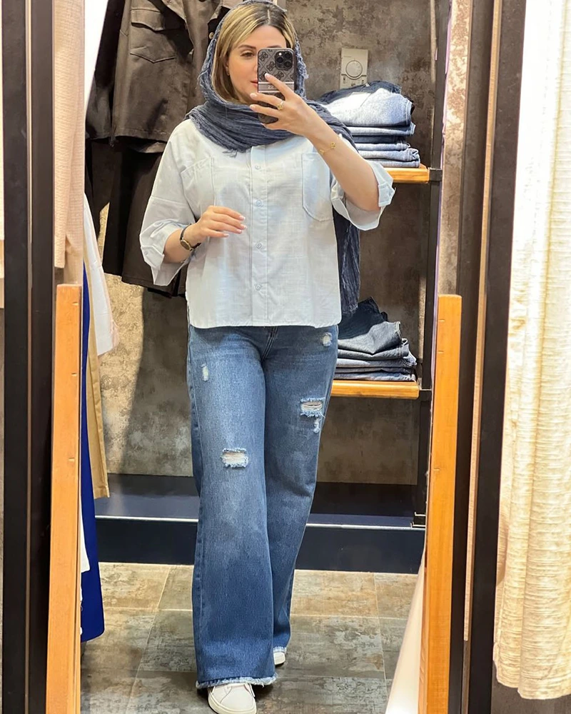 شومیز آستین پاگن - Image 4