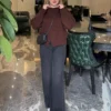 شلوار جین بگ زغالی 002