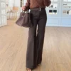 شلوار جین قهوه ای بوت کات ریماس