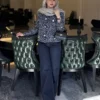 شلوار جین نیم بگ سورمه ای ریماس