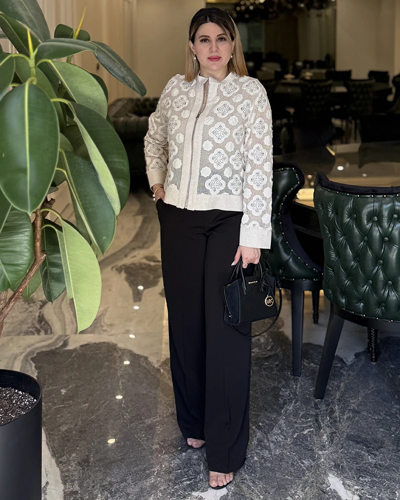 شومیز لینن گلدوزی جلو زیپ