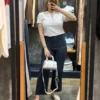 شلوار جین چیل کات سورمه ای